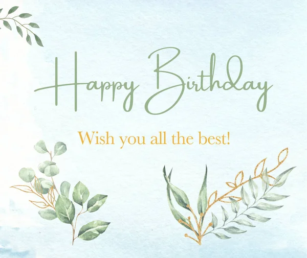 Happy Birthday Greeting Card — Stock Photo, Image