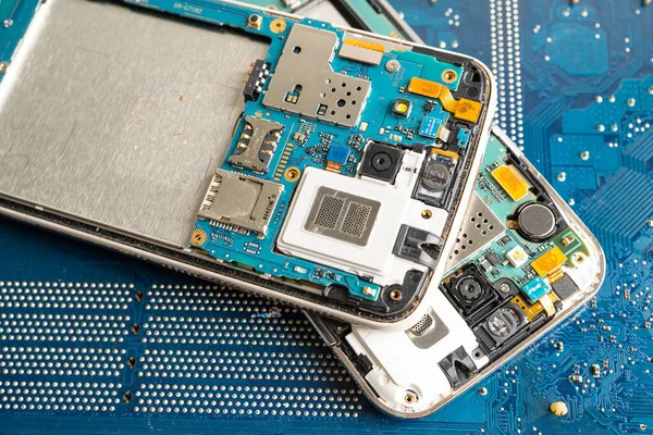 Reparatie Upgrade Van Mobiele Telefoon Elektronische Apparatuur Technologie — Stockfoto