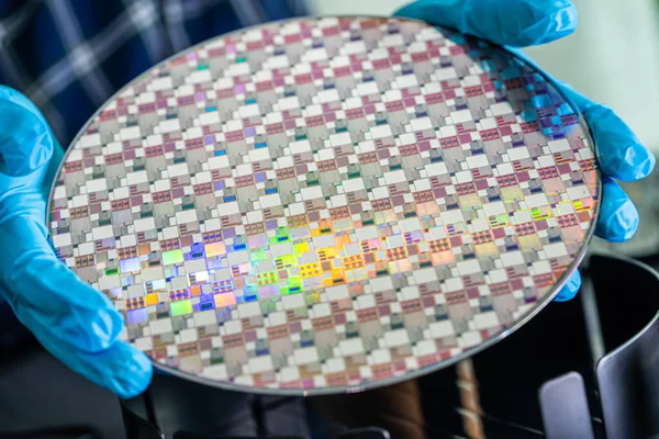 Silicon wafer for manufacturing semiconductor of integrated circuit.