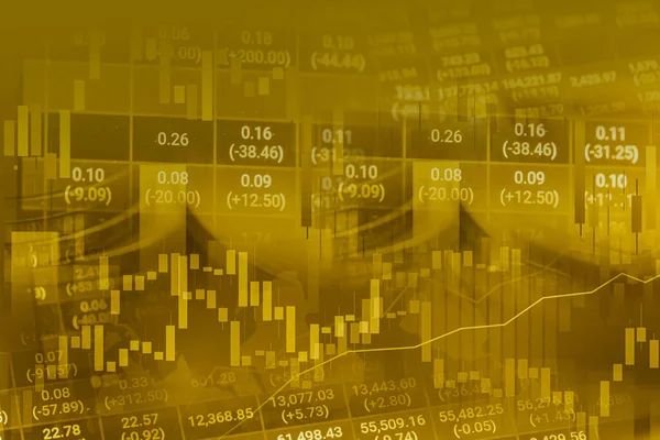 Trading Investissement Boursier Financier Graphique Graphique Forex Pour Analyser Contexte — Photo