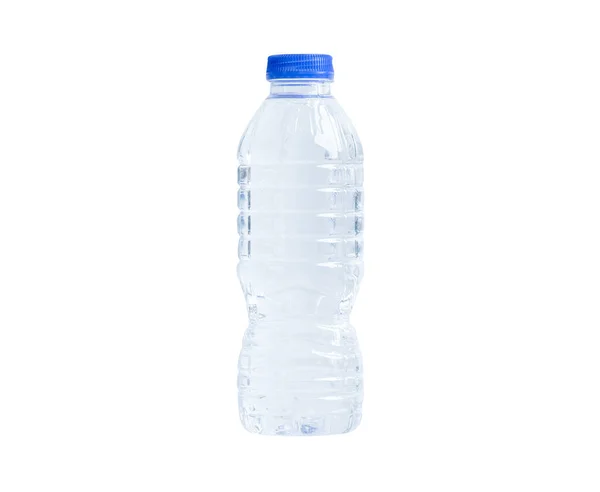 Botella Agua Plástico Aislado Sobre Fondo Blanco — Foto de Stock