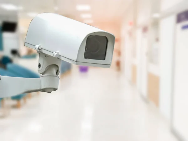 Cctv Gesloten Circuit Camera Monitoring Ziekenhuis Kliniek Bouw Beveiligingssysteem Concept — Stockfoto