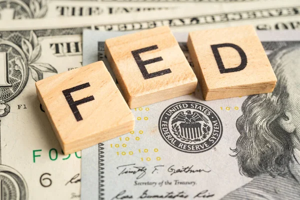 Fed Federal Reserve System Central Banking System United States America — ストック写真