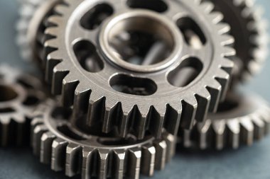 Çarklar ve dişliler, saat mekanizması, pirinç metal motor endüstrisi.