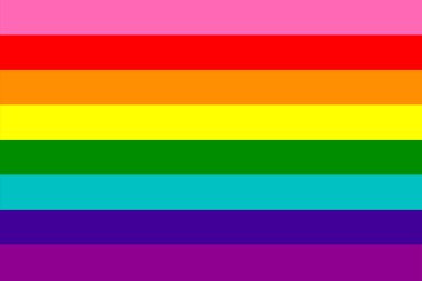 LGBT, Gilbert Baker Gurur Gökkuşağı Renkli, gururlu Ay, Haziran sosyal etkinliğinin yıllık kutlaması lezbiyen, gey, biseksüel, transseksüel, insan hakları, hoşgörü ve barışın sembolüdür..