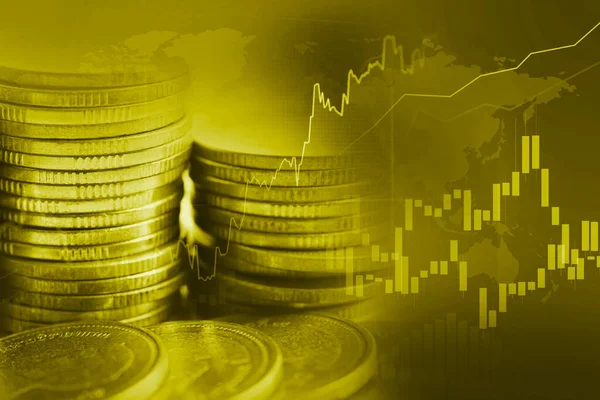 Mercado Valores Inversión Comercio Financiero Moneda Gráfico Forex Para Analizar —  Fotos de Stock