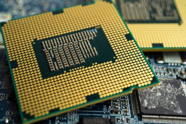 Merkezi İşlem Birimi, bilgisayar ana tahtası işlemcisi, elektronik teknoloji.