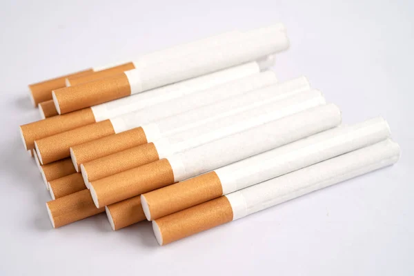 Cigarette Tobacco Roll Paper Filter Tube Smoking Concept — Stock Photo, Image
