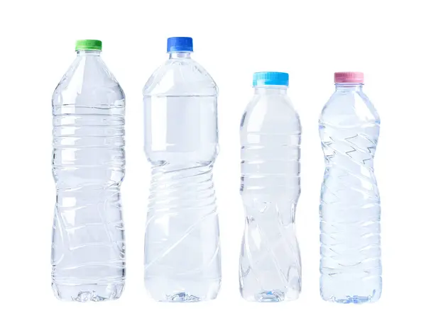 Kunststoff Wasserflasche Isoliert Auf Weißem Hintergrund — Stockfoto