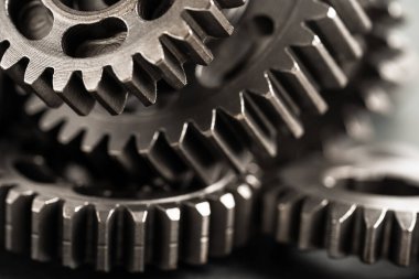 Çarklar ve dişliler, saat mekanizması, pirinç metal motor endüstrisi.