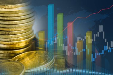 Borsa yatırımları finansal, para ve grafik grafikleri veya kar finansmanı ticari eğilimi verilerini analiz etmek için Forex.