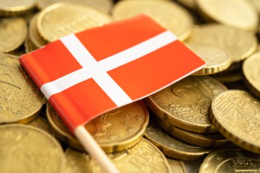 Para, finans, muhasebe ve bankacılık konularında İsviçre bayrağı. Para, finans ve muhasebe, bankacılık kavramı.