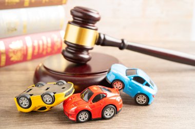 Bangkok, Thailand, July 1, 2022 Car crash, accident in traffic road, insurance claim concept.