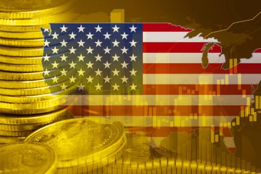 Finansal, madeni para ve ABD bayraklarının ticareti veya kâr finansmanı ticari trend veri geçmişini analiz etmek için Forex.