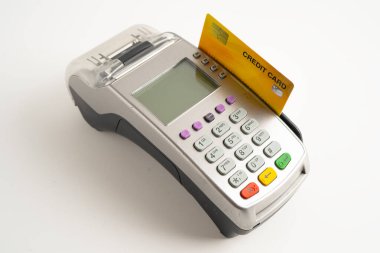 Ödeme POS finans ve alışveriş sektörü terminali teknolojisi.