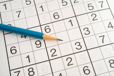 Beyne meydan okumak için sudoku bulmacası oyunu.