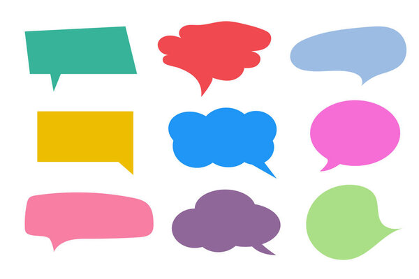 Текстовые иконки цвета пузыря скорости, установленные на белом фоне.