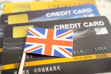 İngiltere bayraklı kredi kartı modeli, mali yatırım ekonomisi iş bankacılığı.