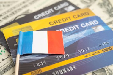 Fransa bayraklı kredi kartı modeli, finansal yatırım ekonomisi bankacılığı.