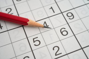 Beyne meydan okumak için sudoku bulmacası oyunu.