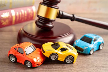 Bangkok, Thailand, July 1, 2022 Car crash, accident in traffic road, insurance claim concept.