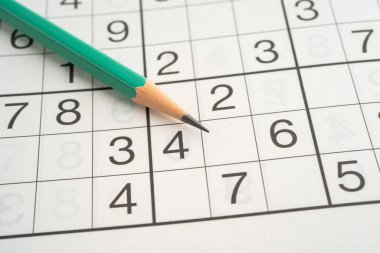 Beyne meydan okumak için sudoku bulmacası oyunu.