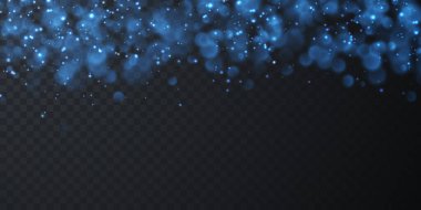 Şen şakrak altın tozu. Parlak bokeh ve parıltılı doku tasarımı. Vektör illüstrasyonu.