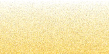 Işıltılı Parlak Parlak Parçacıklar, Parlak Parlak Düğün, Parti, Yeni Yıl ve Şenlikli Tasarım Projeleri Konsepti ile Altın Parıltı Arkaplanı. Vektör İllüstrasyonu.