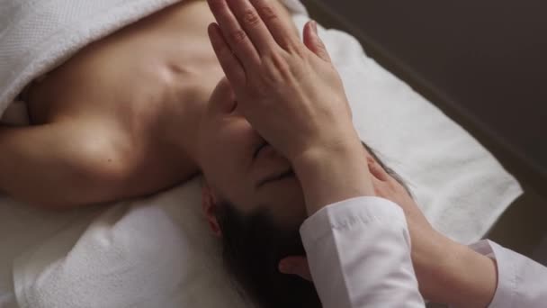 Massaggio Lifting Facciale Bellezza Cura Della Pelle Concetto — Video Stock