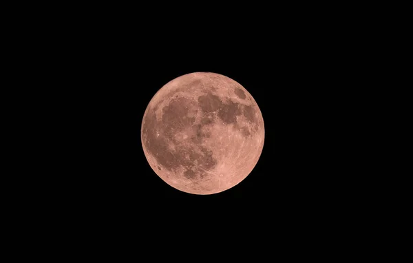 Księżyc Truskawkowy Wschodzący Nad Ottawą Ontario Kanada Czerwiec 2023 — Zdjęcie stockowe