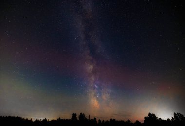 Güney gökyüzünde Samanyolu Ottawa 'nın hemen dışında, Kanada' da Ağustos ayında.