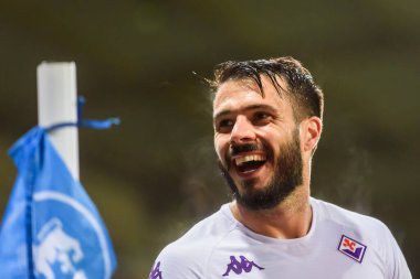 RIGA, LATVIA. 3 Kasım 2022. UEFA Avrupa Konferans Ligi Grubu A oyunu RFS ve Fiorentina arasında.