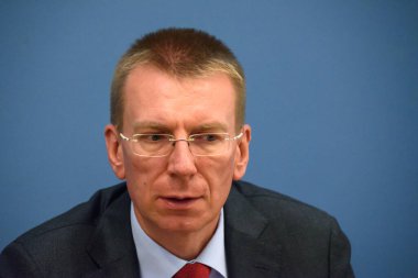19.07.2018. Letonya Bakanı Edgars Rinkeviç ve Beyaz Rusya Dışişleri Bakanı Vladimir Makei 'nin basın toplantısı.