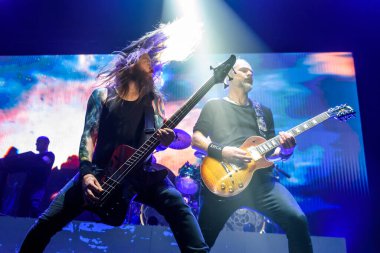 RIGA, LATVIA. 19th January 2023. Dutch band EPICA concert at Arena Riga.