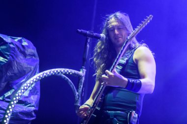 RIGA, LATVIA. 19th January 2023. Dutch band EPICA concert at Arena Riga.