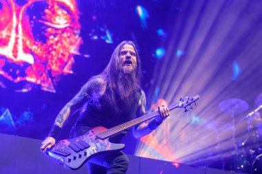 RIGA, LATVIA. 19th January 2023. Dutch band EPICA concert at Arena Riga.