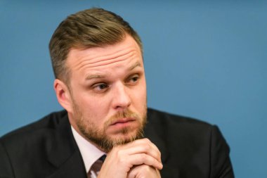 RIGA, LATVIA. 31st January 2023. Baltic and Polish Foreign ministers press conference.