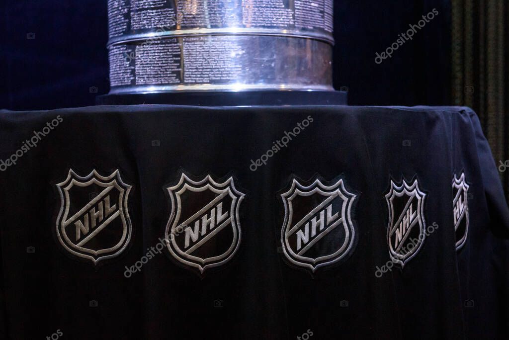 RIGA, LATVIA. 15th March 2023.  Stanley Cup - first time arrived in Riga.