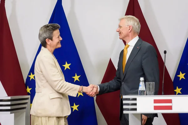 Ρίγκα Λεττονια Μαΐου 2023 Margrethe Vestager Εκτελεστική Αντιπρόεδρος Της Ευρωπαϊκής — Φωτογραφία Αρχείου