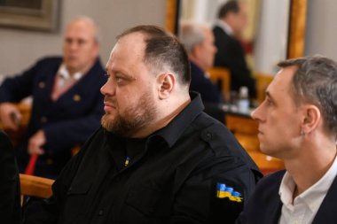 RIGA, LATVIA. 9 Temmuz 2023 'te Letonya Cumhurbaşkanı Litvanya, Estonya, Polonya, Almanya ve Ukrayna Meclis Başkanı ile bir araya geldi. Riga, Letonya.