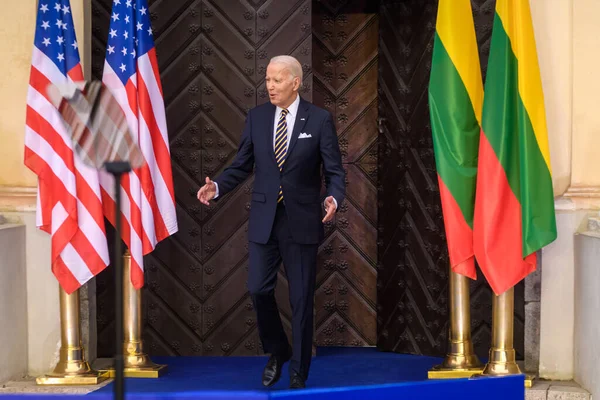 Вільнікус Литвуня Липня 2023 Джо Байден Президент Сполучених Штатів Америки — стокове фото