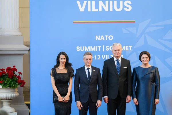 Valnius Lithuana Juli 2023 Staatshoofden Regeringsleiders Arriveren Voor Een Door — Stockfoto