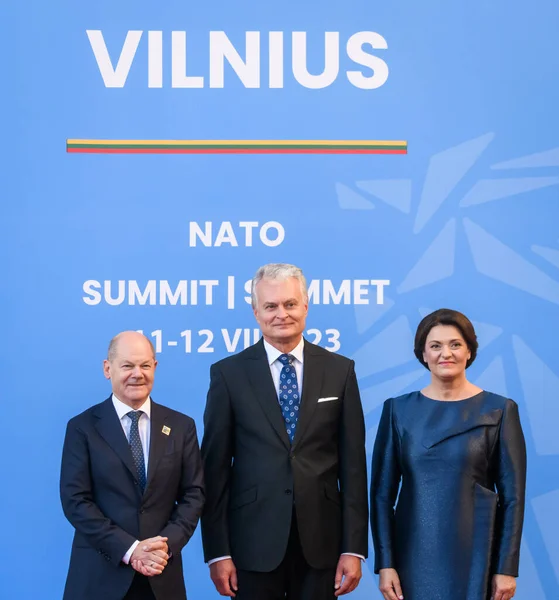 Valnius Lithuana Juli 2023 Staatshoofden Regeringsleiders Arriveren Voor Een Door — Stockfoto