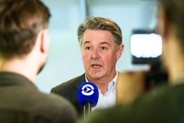 RIGA, LATVIA. 30 Nisan 2024. Geir Karlsen, Norveçli CEO 'su. Norveçli havayolu şirketi Riga Uluslararası Havaalanı 'nda üs açtı (RIX).