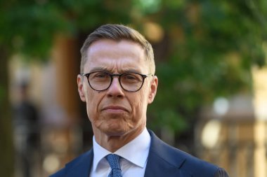 RIGA, LATVIA. 11 Haziran 2024. Finlandiya Cumhurbaşkanı Alexander Stubb, NATOs Doğu Kanadı B9, Bükreş 9 SUMIT 2024.