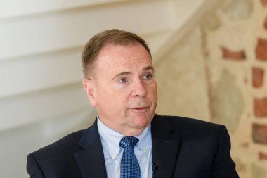 RIGA, LATVIA. 18 Ekim 2024. General Ben Hodges, Riga Konferansı sırasında 2024.