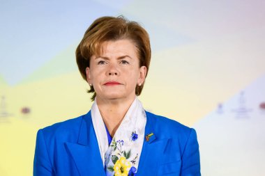 RIGA, LATVIA. 24 Ekim 2024. Üçüncü Parlamento Zirvesi, Uluslararası Kırım Platformu.