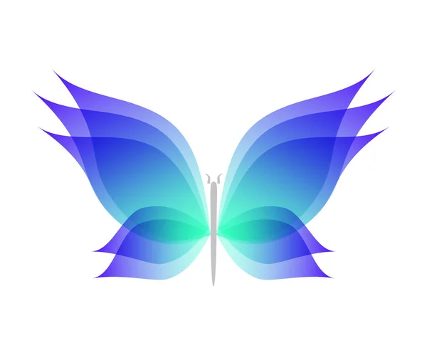 Mariposa Acuarela Estilo Plano Dibujos Animados Hermosos Insectos Voladores Abstractos — Foto de Stock