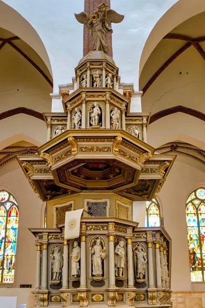 Kazatelna Katedrály Riga Lotyšsko — Stock fotografie