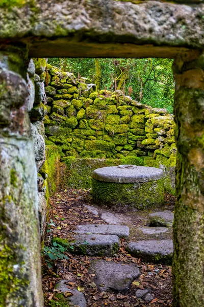 Velho Poço Ruta Pedra Auga Armenteira Galiza Espanha — Fotografia de Stock